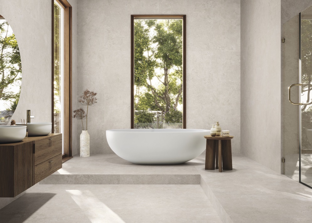 Fartuch kuchenny (Backsplash) ze spieku kwarcowego Baldocer Orion Bone 120 x 280 cm, grubość 6 mm