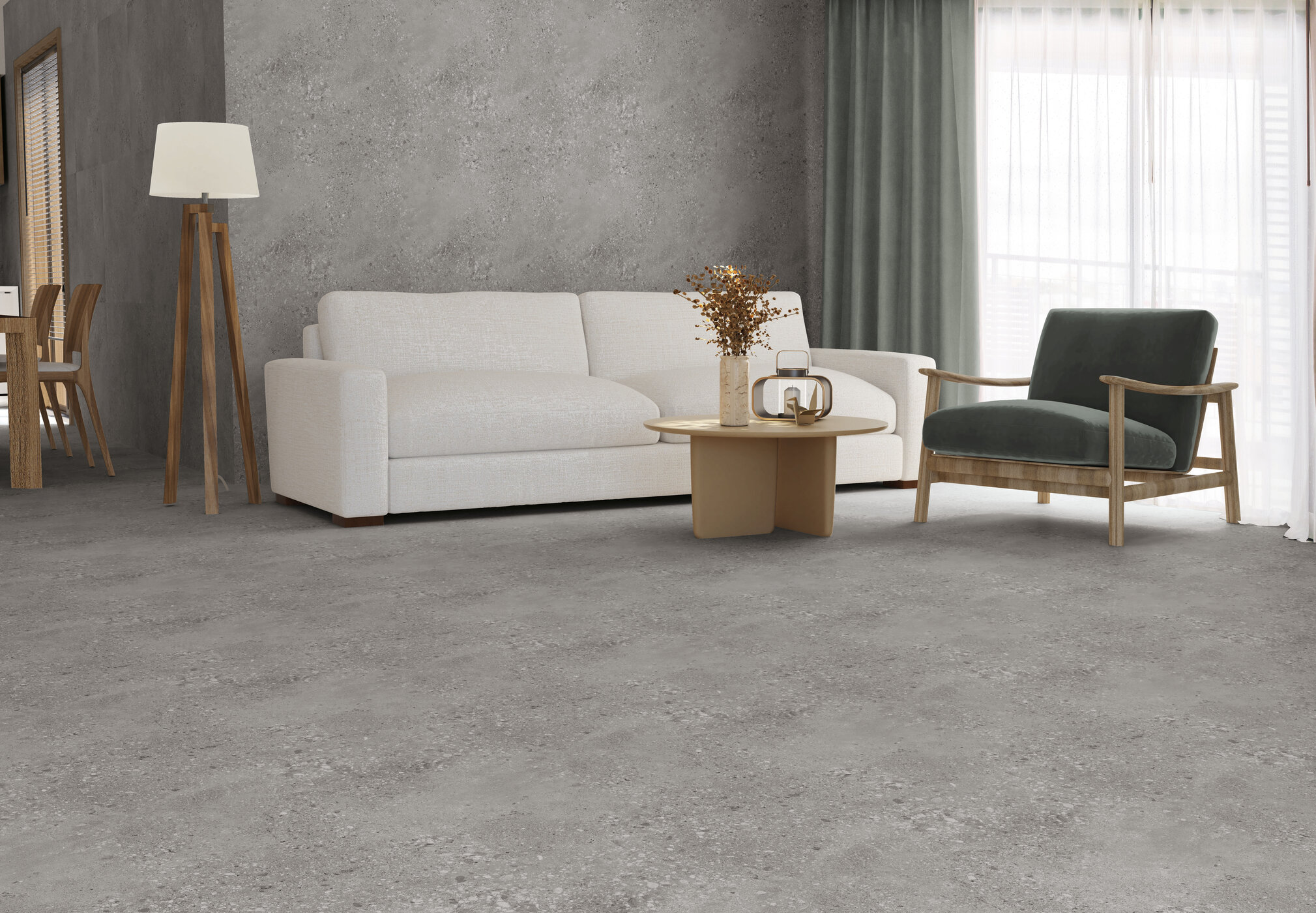 Fartuch kuchenny (Backsplash) ze spieku kwarcowego AB Promenade Gris 120 x 260 cm, grubość 6 mm