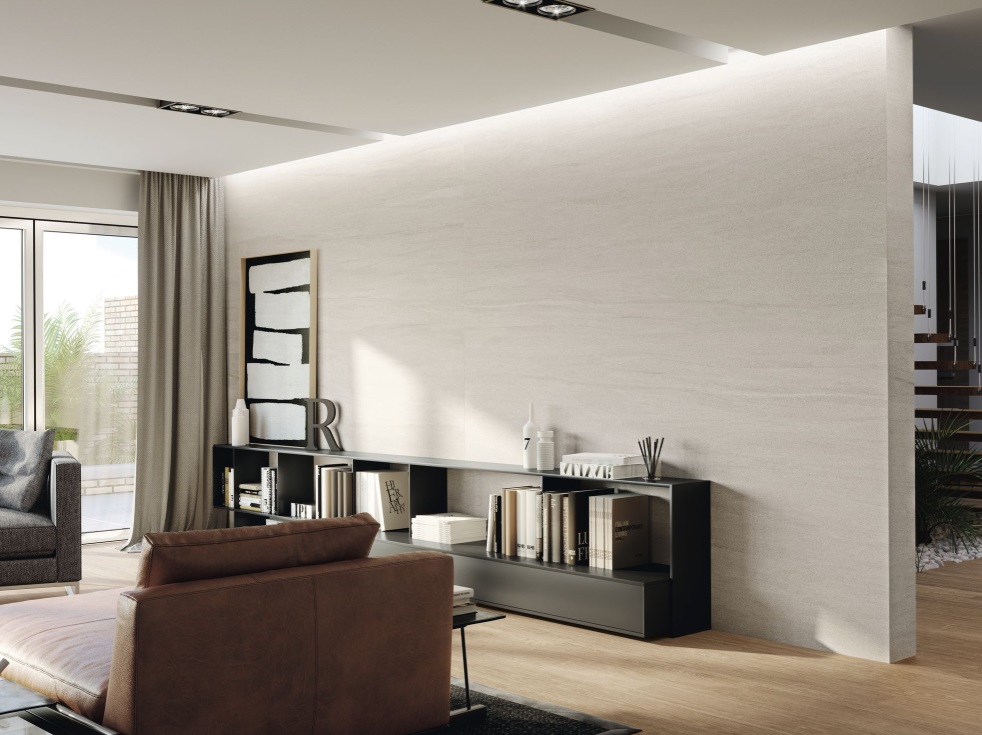 Fartuch kuchenny (Backsplash) ze spieku kwarcowego Baldocer Prospect Ivory 120 x 240 cm, grubość 6 mm