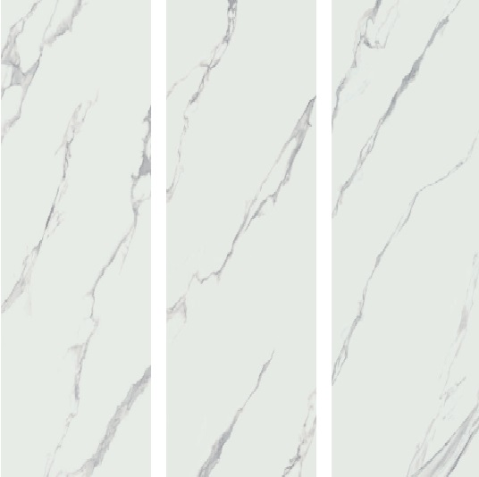 Fartuch kuchenny (Backsplash) ze spieku kwarcowego Alaplana Pune White 120 x 280 cm, grubość 6 mm