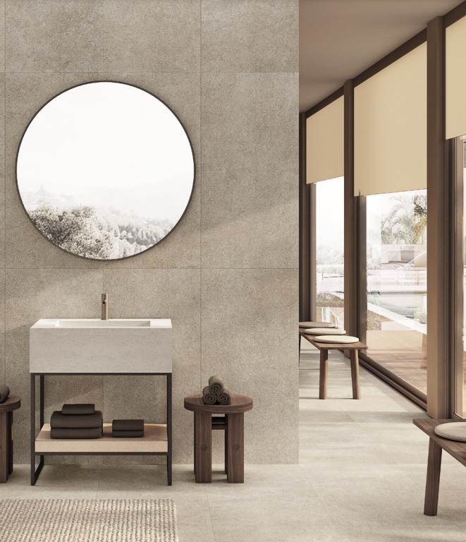 Okładzina ścienna do kuchni (Backsplash) ze spieku kwarcowego Mirage ReStone RS02 Safari 120 x 278 cm, grubość 6 mm