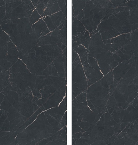 Okładzina ścienna do kuchni (Backsplash) ze spieku kwarcowego Alaplana Saint Laurent Black 120 x 280 cm, grubość 6 mm