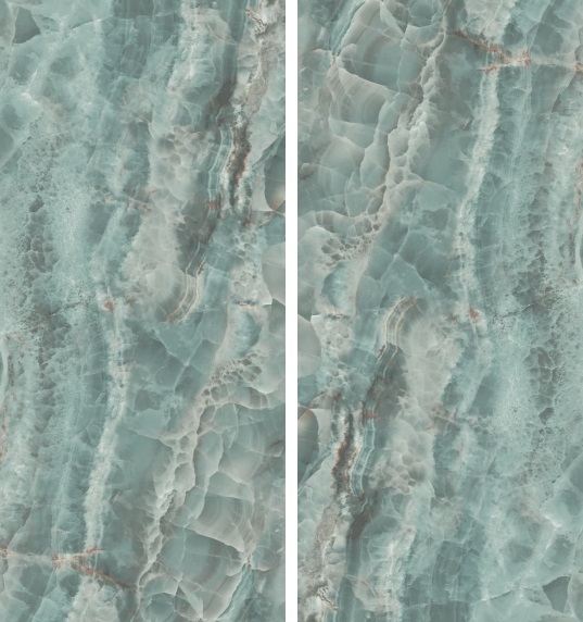Fartuch kuchenny (Backsplash) ze spieku kwarcowego AB Saphire Jade 120 x 260 cm, grubość 7 mm