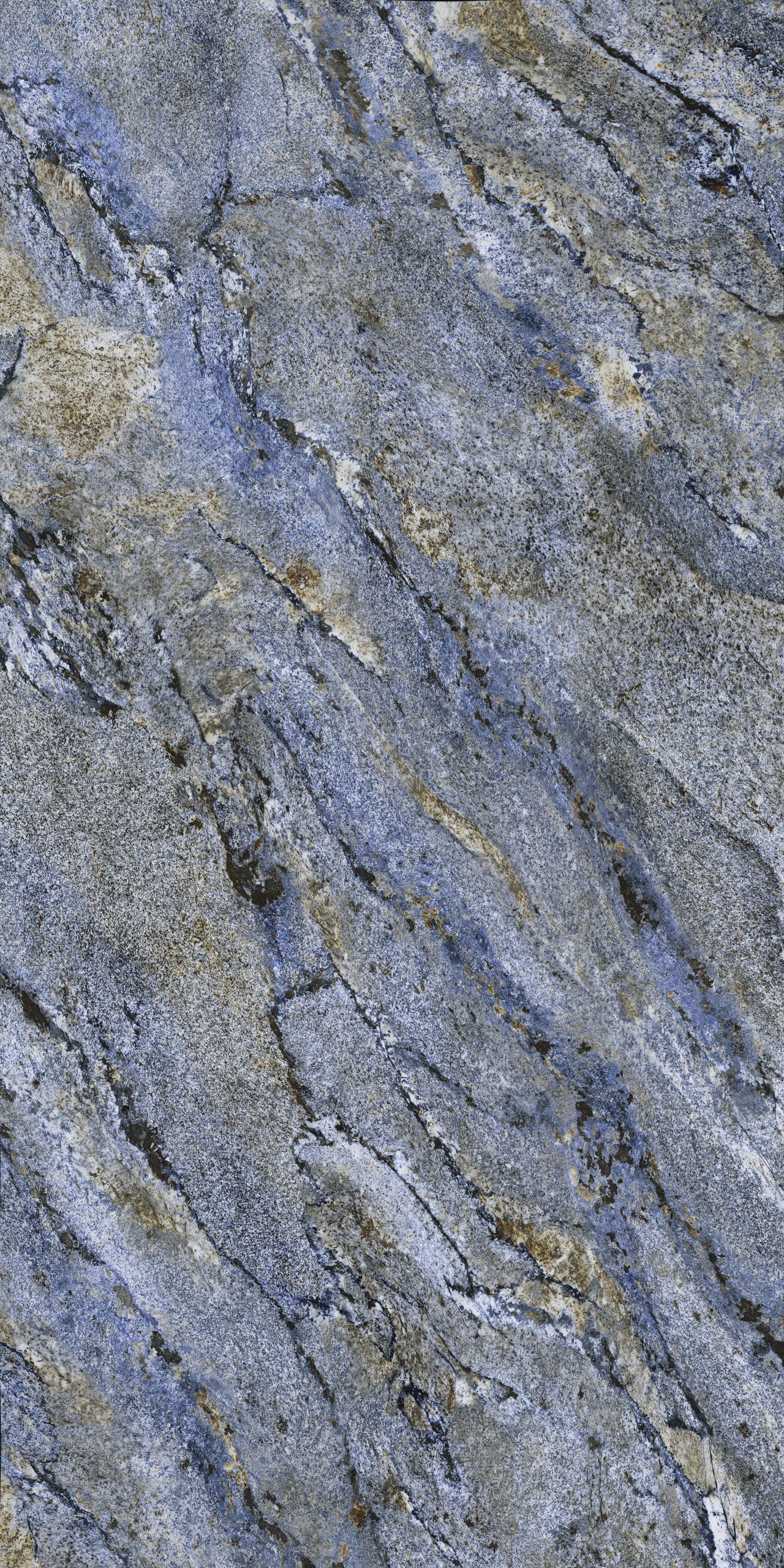 Okładzina ścienna do kuchni (Backsplash) ze spieku kwarcowego Franko Sodalite Blue 320 x 160 cm, grubość 6 mm
