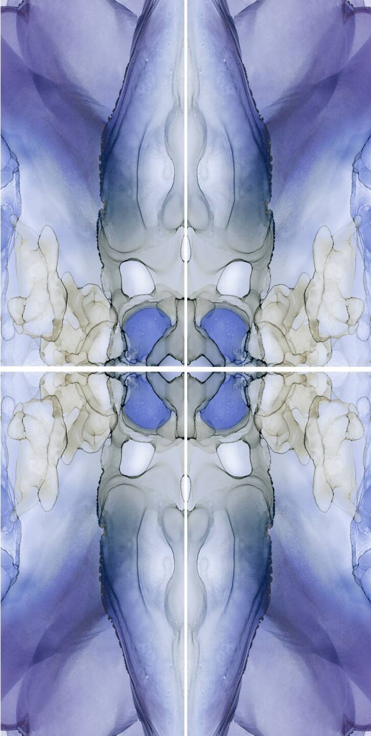 Spiek kwarcowy o wymiarach 320 x 160 cm, Franko Carrabean Blue na blat i okładzinę