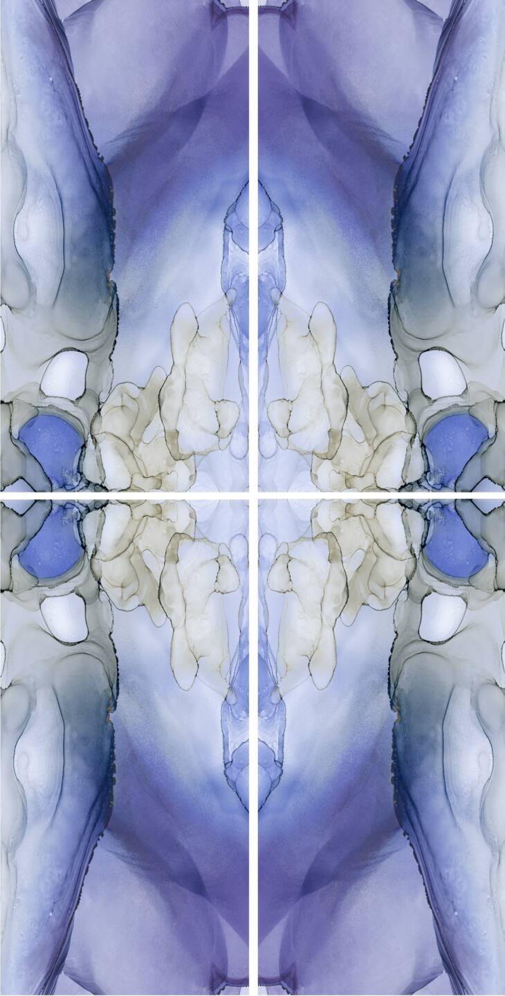 Spiek kwarcowy o wymiarach 320 x 160 cm, Franko Carrabean Blue na blat i okładzinę