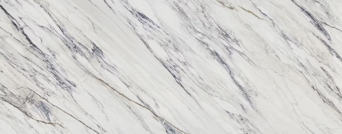 Fartuch kuchenny (Backsplash) ze spieku kwarcowego Dekton Trance – polerowany