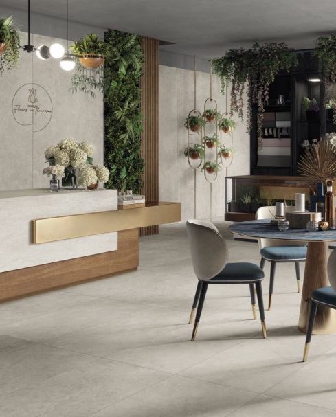 Okładzina ścienna do kuchni (Backsplash) ze spieku kwarcowego Mirage Viceversa VV02 Perla 120 x 278 cm, grubość 6 mm