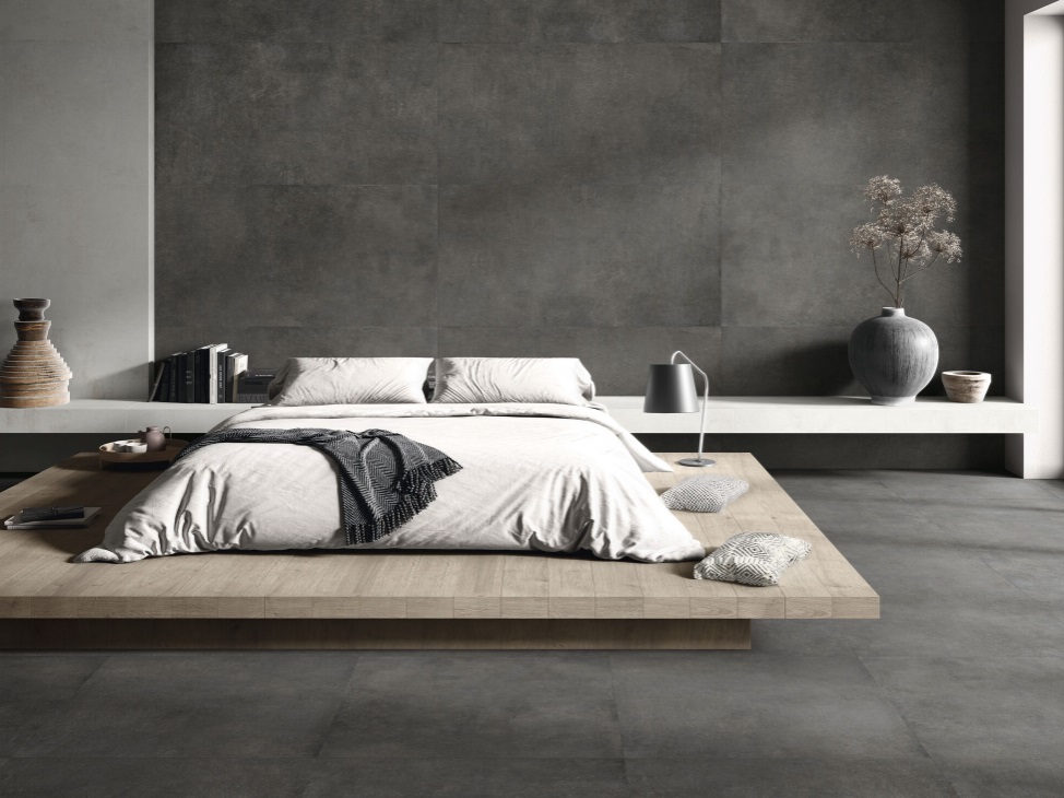Okładzina ścienna do kuchni (Backsplash) ze spieku kwarcowego Baldocer Village Soft Noir 120 x 280 cm, grubość 6 mm