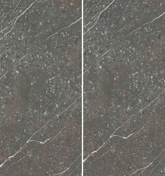 Fartuch kuchenny (Backsplash) ze spieku kwarcowego Baldocer Volcano Nero 120 x 260 cm, grubość 6 mm