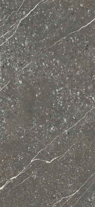 Fartuch kuchenny (Backsplash) ze spieku kwarcowego Baldocer Volcano Nero 120 x 260 cm, grubość 6 mm