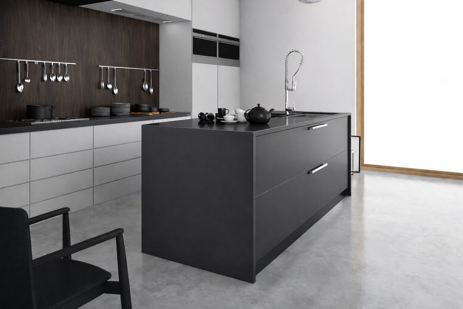 Konglomerat kwarcowy F-Quartz Dark Grey na blat