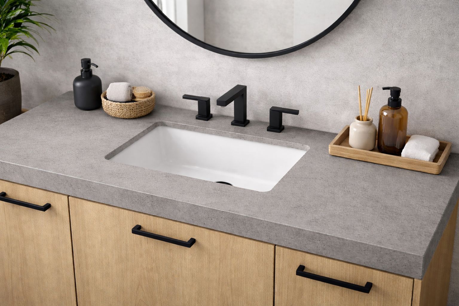 Konglomerat kwarcowy F-Quartz Ash Grey na blat