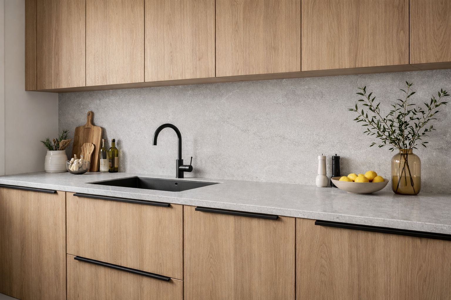 Konglomerat kwarcowy F-Quartz Ash Grey na blat