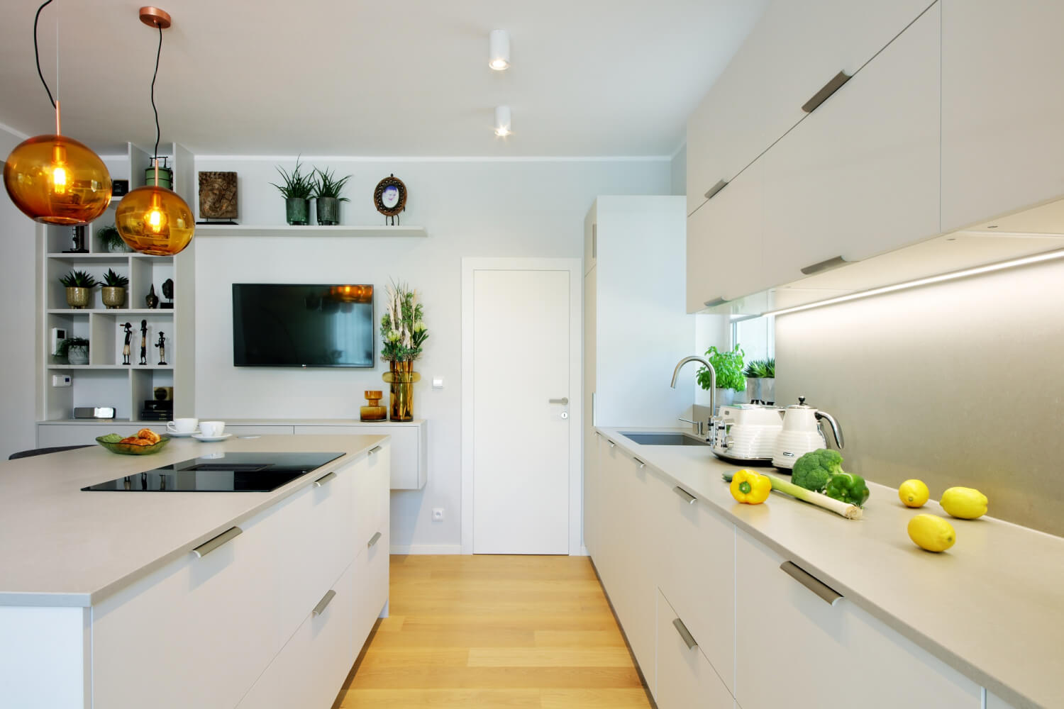 Blat kuchenny z konglomeratu Technistone Noble Concrete Grey, wykonany na wymiar, szary – matowy