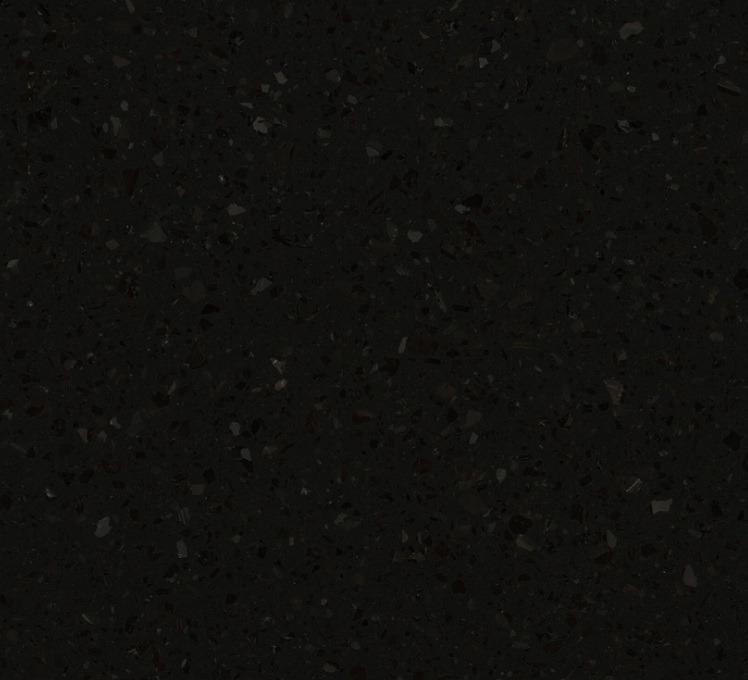 Blat kuchenny z konglomeratu Technistone Taurus Terazzo Dark, wykonany na wymiar, czarny – matowy