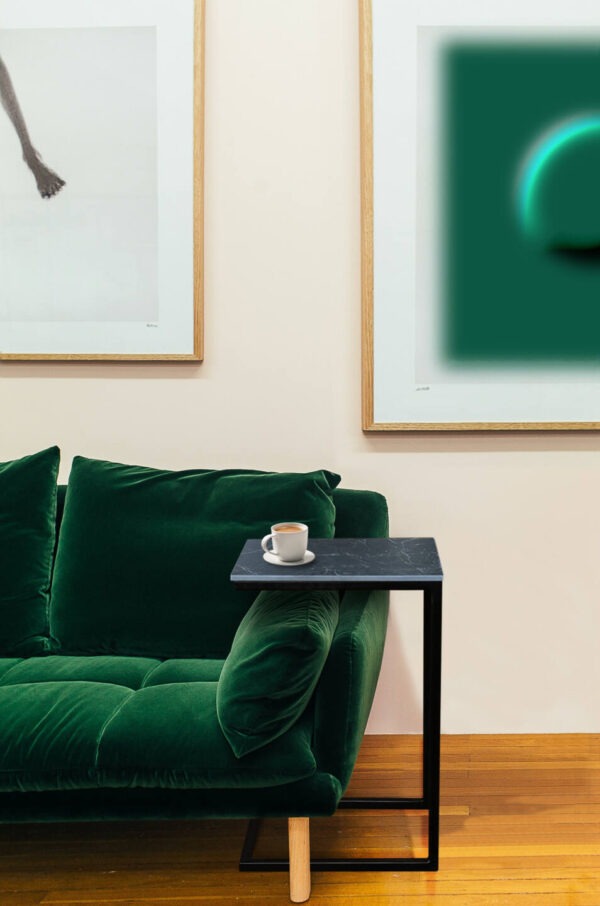 Stolik Franko Will ze spieku kwarcowego Franko Nero Greco 40x30