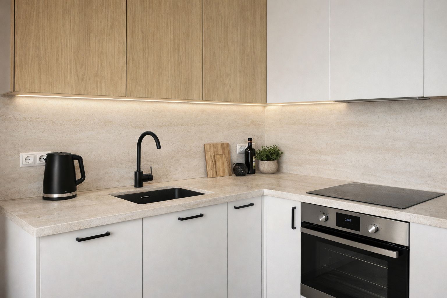 Konglomerat kwarcowy F-Quartz Travertino na blat