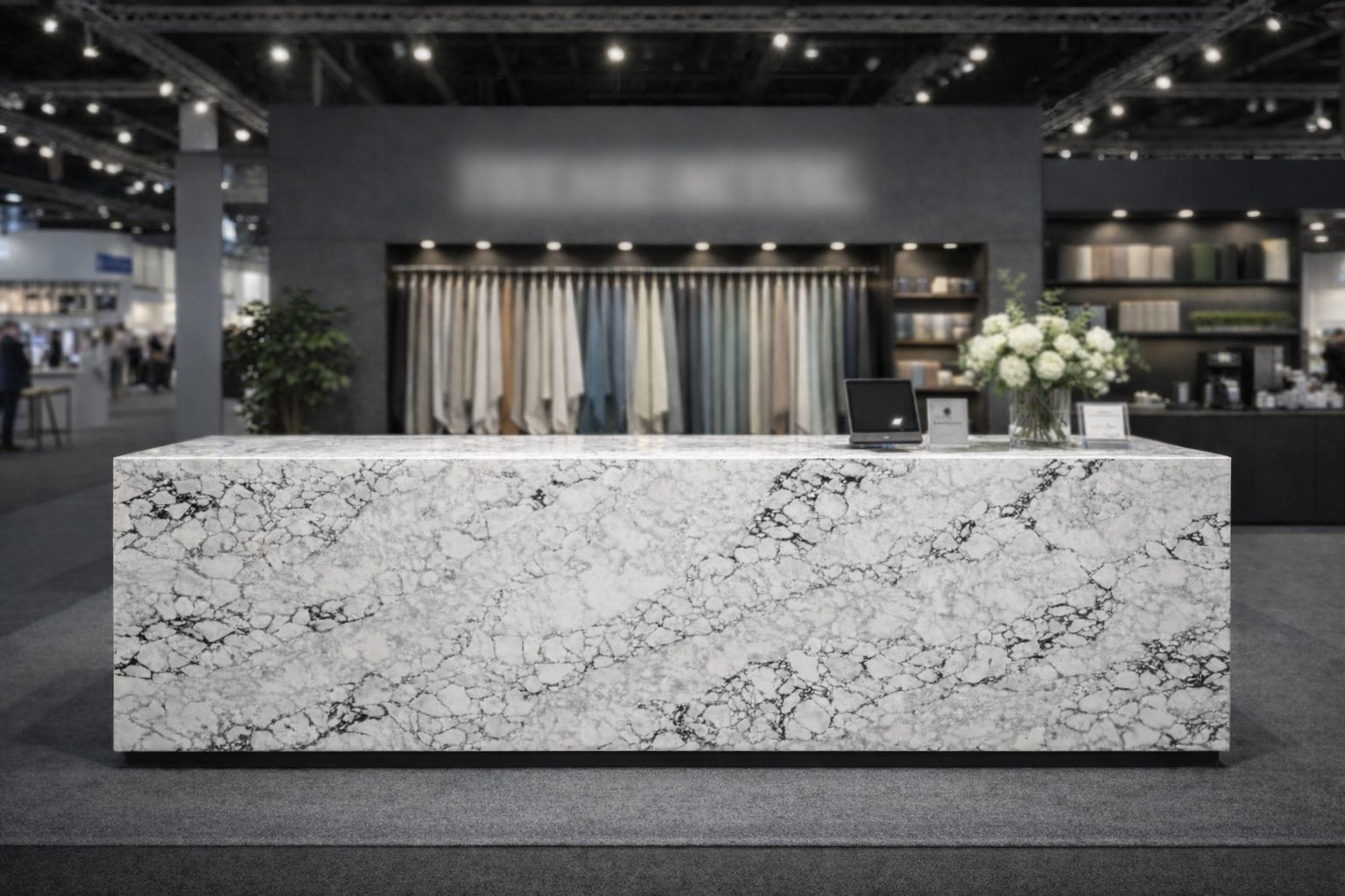 Konglomerat kwarcowy F-Quartz Arabescato Supremo na blat