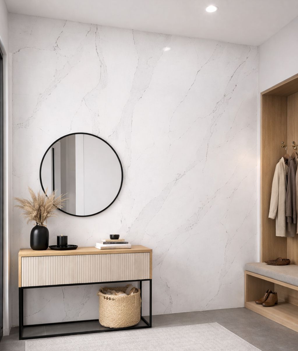 Konglomerat kwarcowy F-Quartz Calacatta Gold Deluxe na blat