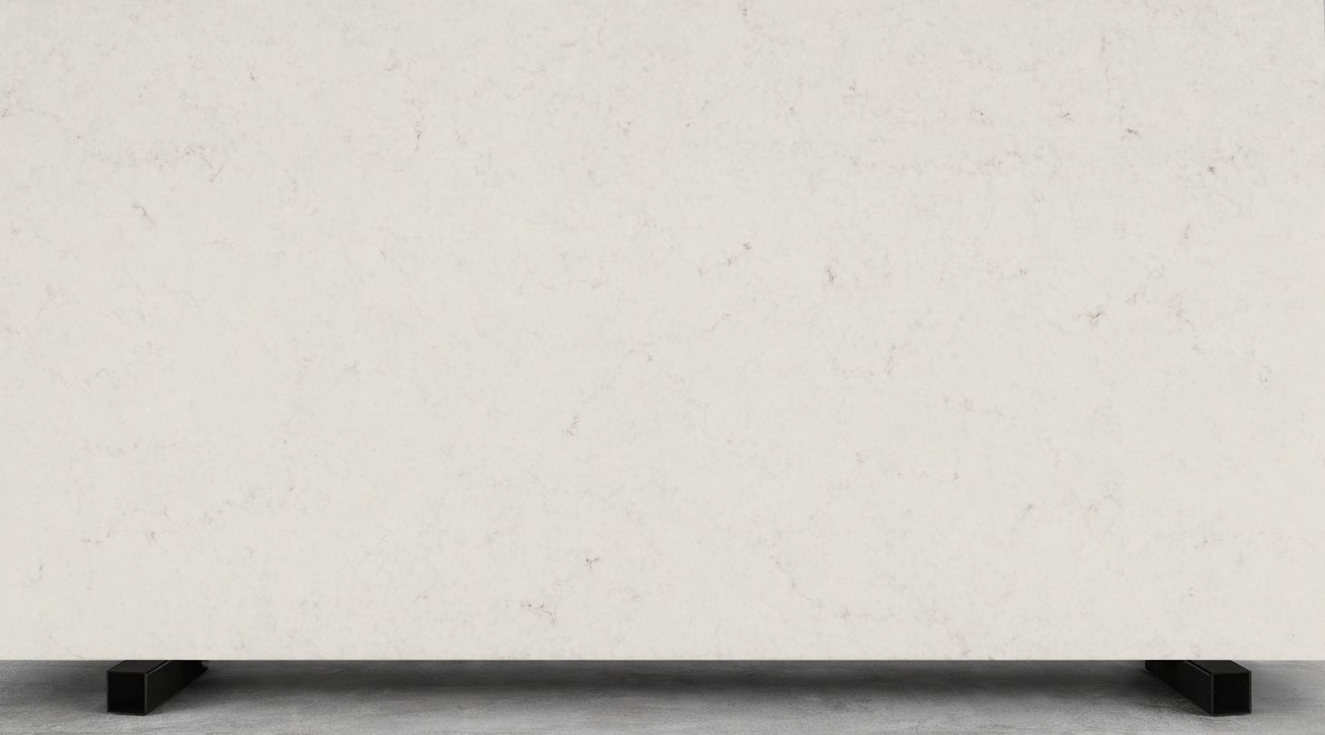 Blat kuchenny z konglomeratu wykonany na wymiar, jasnoszary – Caesarstone London Grey – polerowany lub szlifowany