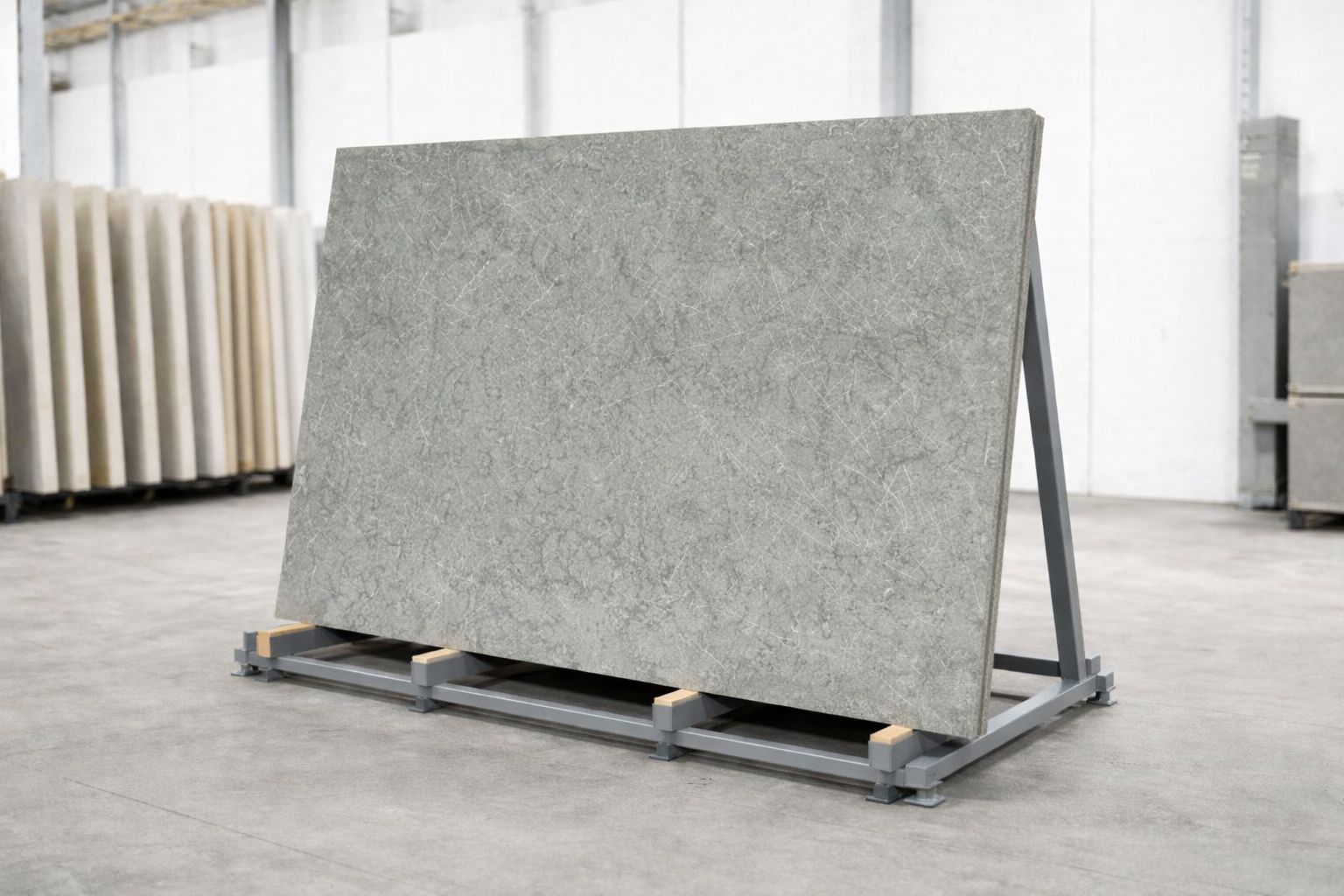 Blat kuchenny z konglomeratu wykonany na wymiar, szary – Caesarstone Symphony Grey – polerowany