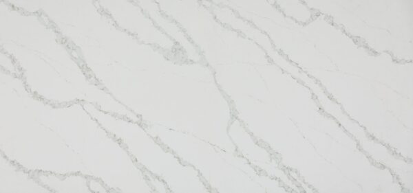 Blat kuchenny z konglomeratu wykonany na wymiar, biały – Caesarstone Calacatta Nobella – polerowany lub szlifowany