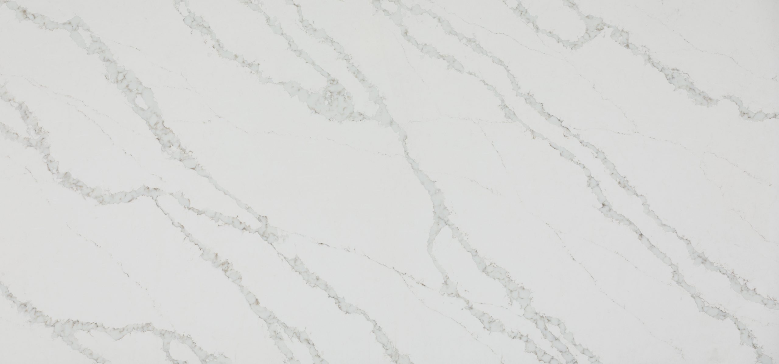Blat kuchenny z konglomeratu wykonany na wymiar, biały – Caesarstone Calacatta Nobella – polerowany lub szlifowany