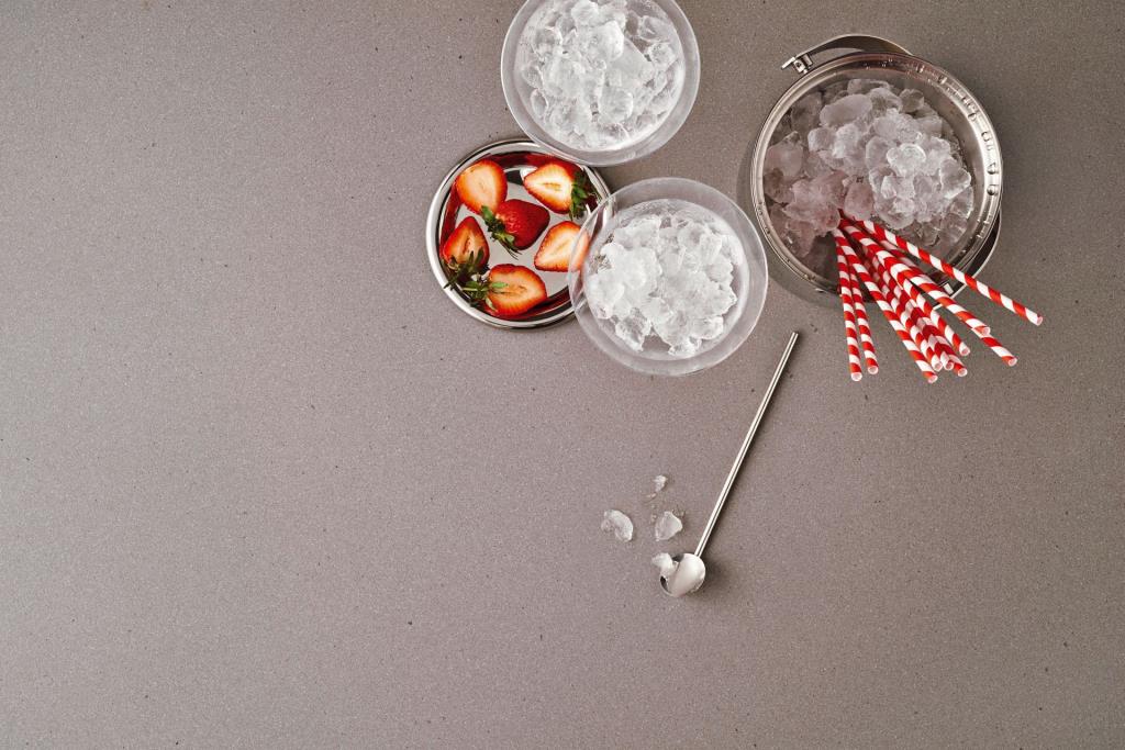 Blat kuchenny z konglomeratu wykonany na wymiar, szary – Caesarstone Sleek Concrete – matowy