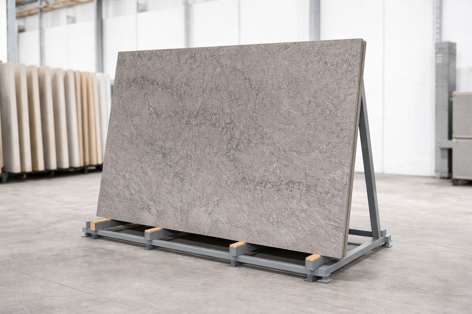 Blat kuchenny z konglomeratu wykonany na wymiar, szary – Caesarstone Turbine Grey – polerowany