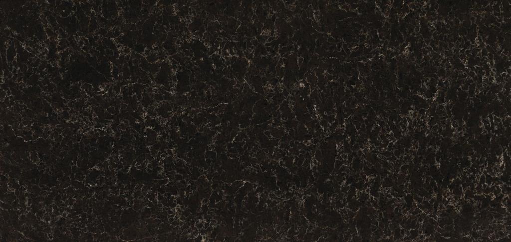 Blat kuchenny z konglomeratu wykonany na wymiar, czarny – Caesarstone Woodlands – polerowany