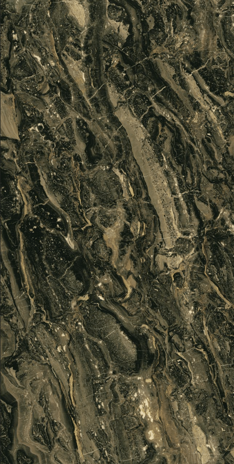 Wielkoformatowy spiek kwarcowy 320 x 160 cm, Franko Orobico Scuro Deluxe, przeznaczony na blat i okładzinę